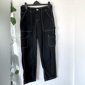 Garage Black/White stitch Carpenter Pants SZ:3